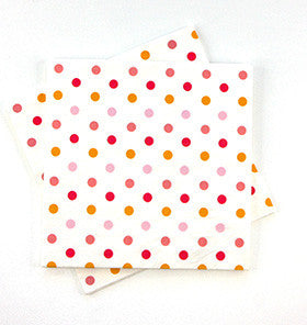 Sambellina Summer Peach Polkadot Napkins (20)