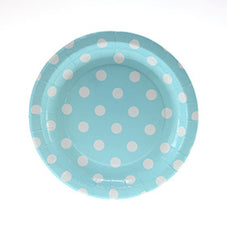 Sambellina Blue Polkadots Cake Plates (12), , Cake Plates, Sambellina, Party Twinkle | PO BOX 3145 BRIGHTON VIC 3186 AUSTRALIA | www.partytwinkle.com.au 