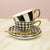 Cristina Re Houndstooth Teacup and Saucer Set