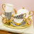 Cristina Re Houndstooth Teacup and Saucer Set