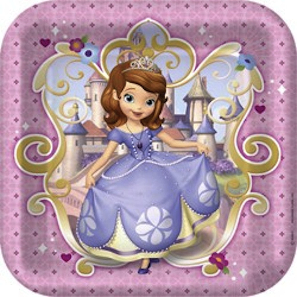 Sofia the First Luncheon Plates (8), , Party Plate, Wholesale Halloween Costumes, Party Twinkle | PO BOX 3145 BRIGHTON VIC 3186 AUSTRALIA | www.partytwinkle.com.au
