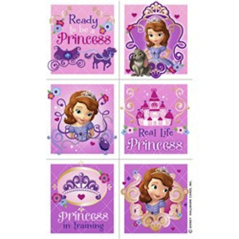 Sofia the First Stickers (4 sheets ), , Favor Bags Accessories , Discount Party Supplies, Party Twinkle | PO BOX 3145 BRIGHTON VIC 3186 AUSTRALIA | www.partytwinkle.com.au 