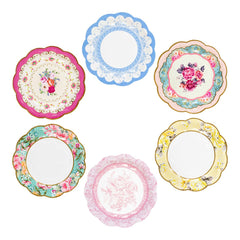 Talking Tables Truly Scrumptious Vintage Paper Plates - pack of 12