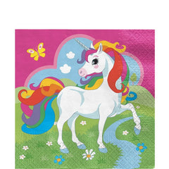 Unicorn Luncheon Paper Napkins - 33cm (20 pack)