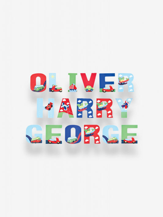 Jojo Maman Bebe - Wooden / Door Letter Primary "Y" Blue