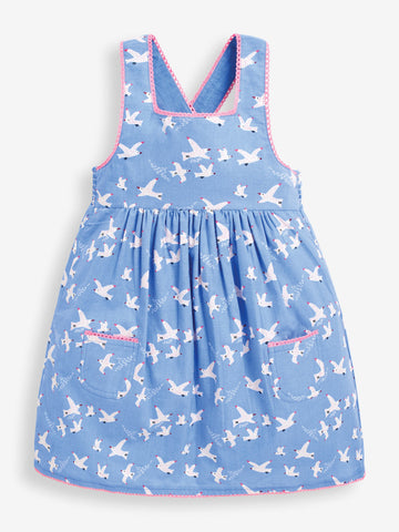 Jojo Maman Bebe Girls' Pretty Seagull Print Dress (4-5 years)