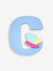 Jojo Maman Bebe - Wooden / Door Letter Pastel "C" Blue