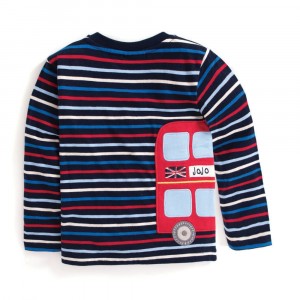Jojo Maman Bebe Bus Top Multi Stripe (4-5 years)