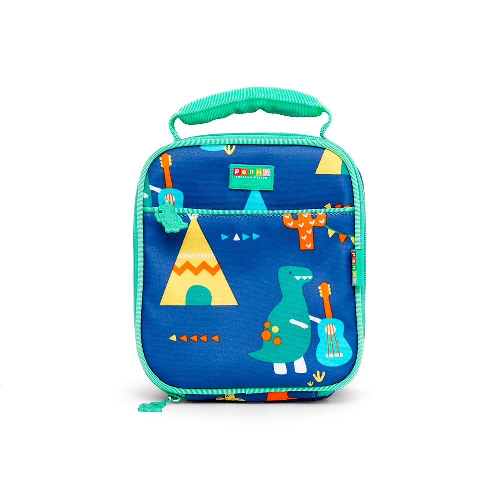 Penny Scallan Medium Insulated Lunch box / Lunch Bag - Dino Rock