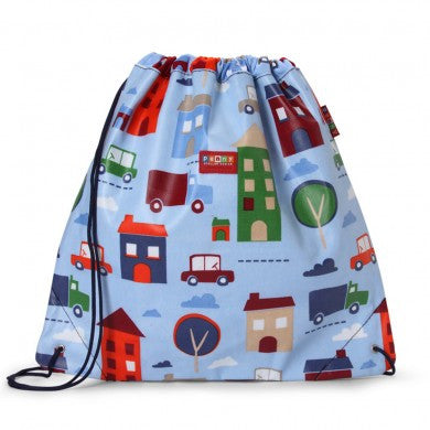 Penny Scallan Drawstring / Swimming Bag Big City, , Swimming Bag, Penny Scallan, Party Twinkle | PO BOX 3145 BRIGHTON VIC 3186 AUSTRALIA | www.partytwinkle.com.au 