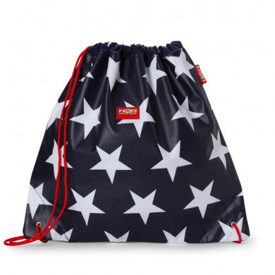 Penny Scallan Drawstring / Swimming Bag Navy Star, , Backpack, Penny Scallan, Party Twinkle | PO BOX 3145 BRIGHTON VIC 3186 AUSTRALIA | www.partytwinkle.com.au 