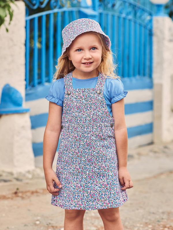 Jojo Maman Bebe Girl's Summer Ditsy Floral Twill Sun Hat (3-6 years)