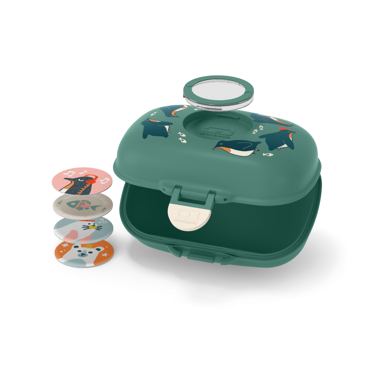 Monbento Bento Box MB Gram Green Penguin