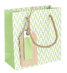 Habitat Kraft (Apple with wood Tag) Gift Bag - small, , Gift Bags, Hipp, Party Twinkle | PO BOX 3145 BRIGHTON VIC 3186 AUSTRALIA | www.partytwinkle.com.au 