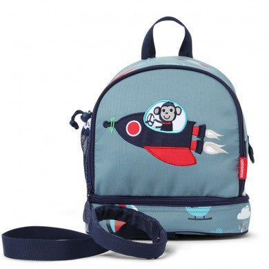 Penny Scallan Junior Backpack with Safety Rein Space Monkey, , Backpack, Penny Scallan, Party Twinkle | PO BOX 3145 BRIGHTON VIC 3186 AUSTRALIA | www.partytwinkle.com.au  - 1