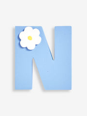 Jojo Maman Bebe - Wooden Letter Pastel "N" Blue