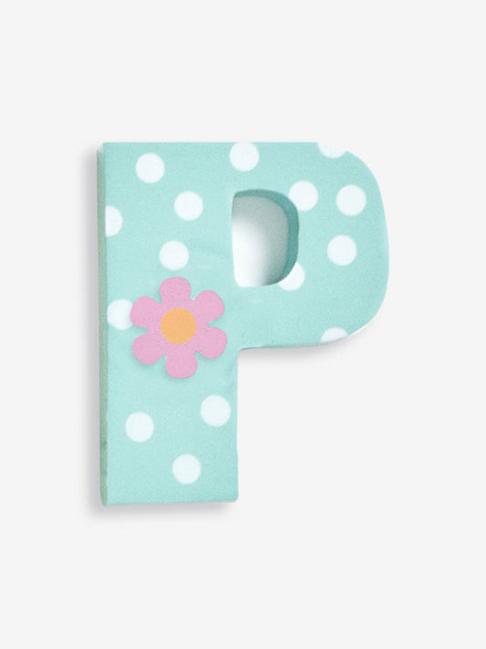 Jojo Maman Bebe - Wooden Letter Pastel "P" Green