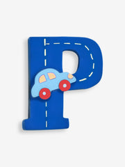 Jojo Maman Bebe - Wooden / Door Letter Primary "P" Navy