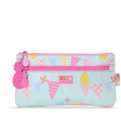 Penny Scallan Pencil Case - Pineapple Bunting Large @