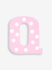 Jojo Maman Bebe - Wooden / Door Letter Pastel "Q" Pink