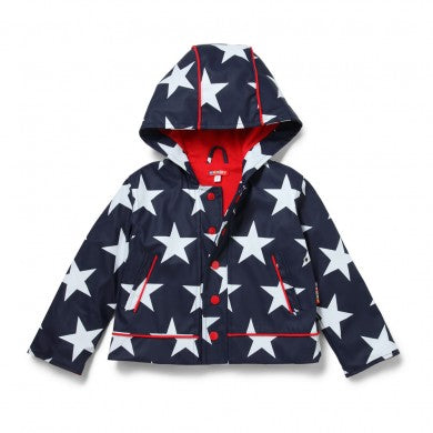 Penny Scallan Raincoat - Navy Star (Size 4)