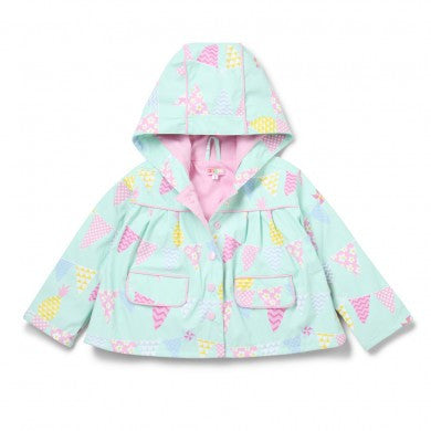 Penny Scallan Raincoat - Pineapple Bunting (Size 4), , Backpack, Penny Scallan, Party Twinkle | PO BOX 3145 BRIGHTON VIC 3186 AUSTRALIA | www.partytwinkle.com.au  - 1