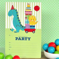 Dinosaur Invitations, , Invitations, Illume Design, Party Twinkle | PO BOX 3145 BRIGHTON VIC 3186 AUSTRALIA | www.partytwinkle.com.au 