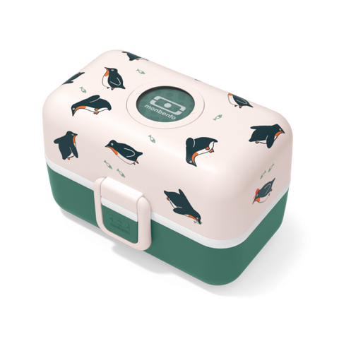 Monbento Bento Box MB green Penguin - French Design Kid's Bento Box