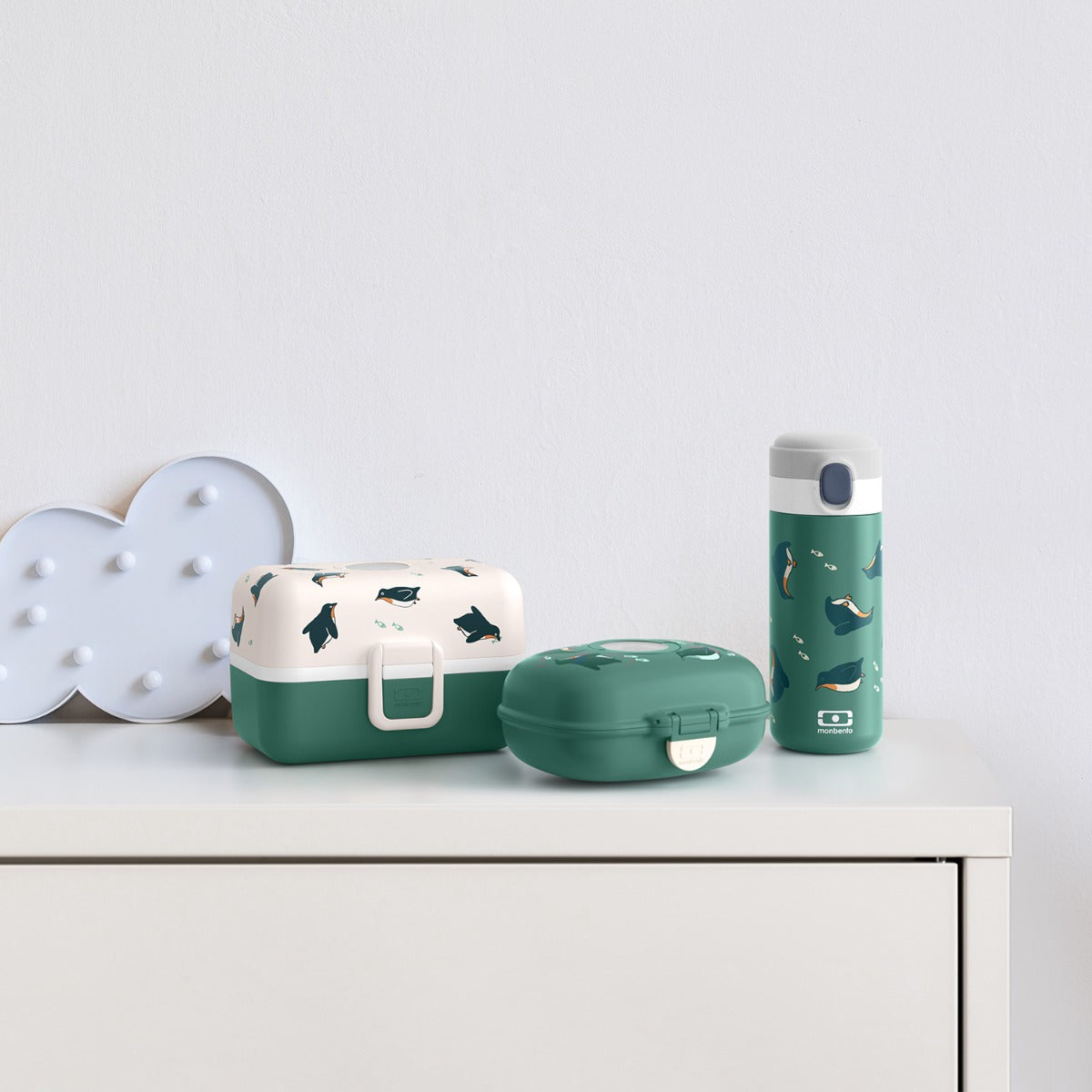Monbento Bento Box MB Tresor green Penguin