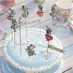 Talking Tables Truly Alice Mad Party Picks (Pack of 12)