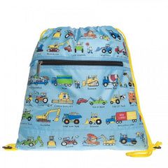 Tyrrell Katz Working Wheels Swimming / Drawstring / Kit Bag, , Swimming Bag, LK Gifts, Party Twinkle | PO BOX 3145 BRIGHTON VIC 3186 AUSTRALIA | www.partytwinkle.com.au 