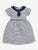 Jojo Maman Bebe Girl's White Sailor Dress 4-5 years